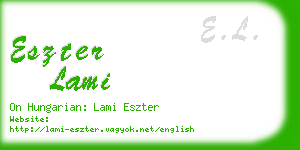 eszter lami business card